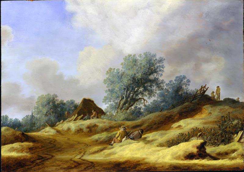 Dune Landscape with Farmers 